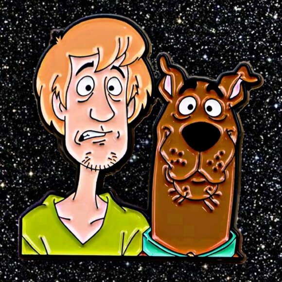 Independent Other - Scooby-Doo Shaggy Enamel Pin Cartoon Collectible Badge Retro Mystery Gang